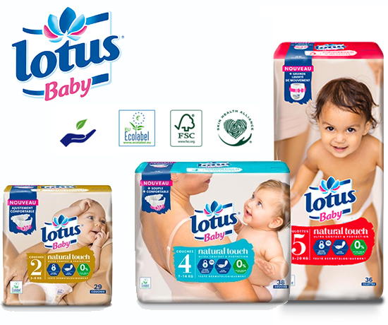 Testez gratuitement les couches Lotus Baby Natural Touch