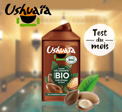 Gel douche certifié BIO à l’huile d’Argan du Maroc de la marque Ushuaïa