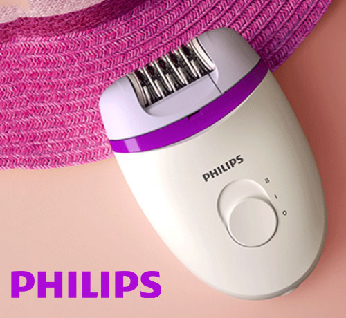 Épilateur compact Satinelle Essential Violet de la marque Philips