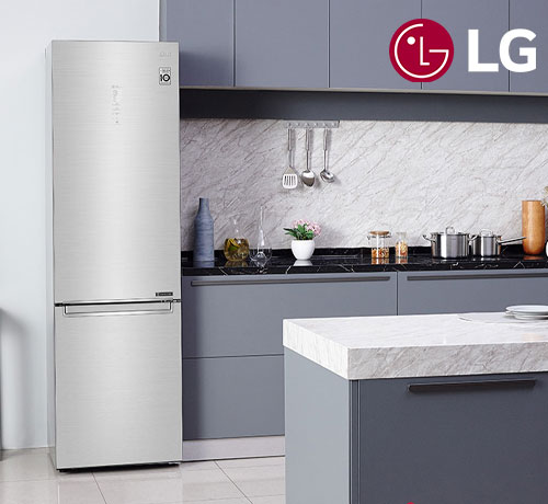 Réfrigérateur combiné GBB92STAXP de la marque LG