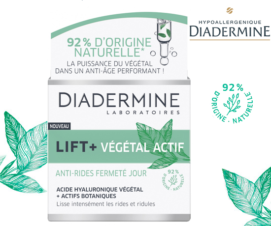 Crème Anti Rides Fermeté de jour Lift + Végétal Actif de la marque Diadermine