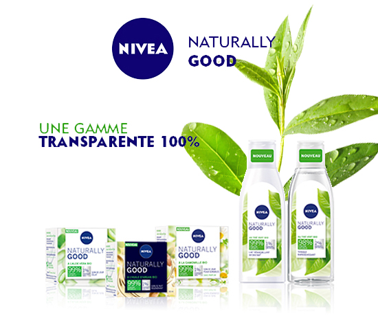 Gamme Naturally Good de la marque Nivea