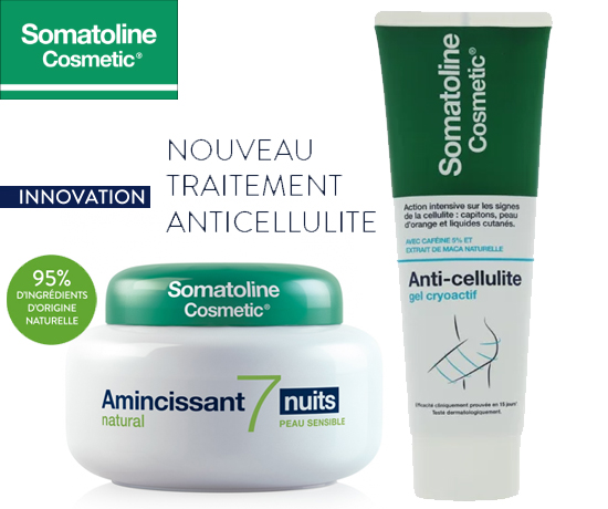 Nouveautés Soins Amincissants Anticellulite de la marque Somatoline Cosmetic