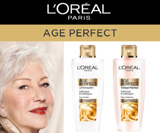 Gamme Nettoyante Age Perfect de la marque L'Oréal Paris