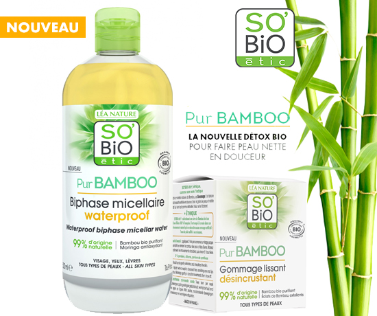 Duo Nettoyant Pur Bamboo de la marque So Bio'Etic
