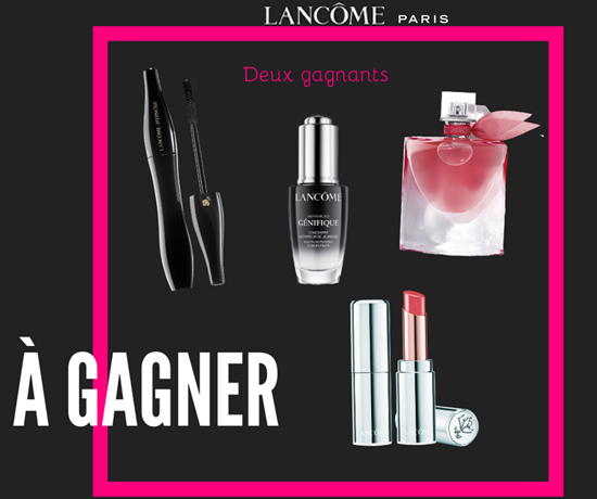 Participez au Grand Jeu Beauty Lab par Doctissimo et remportez un coffret de produits indispensables en parfums et cosmétiques de la marque Lancôme